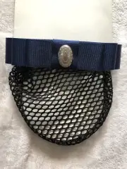 New Hair Holder Concho Show Bow - Navy