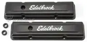 EDELBROCK 4443 SIGNATURE SERIES VALVE COVER PAIR SB CHEV 283-400 V8 BLACK