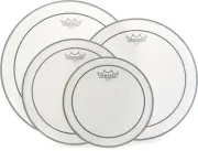 Remo Pinstripe Coated 4-piece Tom Pack - 10/12/14/16 inch (5-pack) Bundle