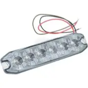 Amber Mini LED Directional Light with 14 Flash Patterns, Weatherproof
