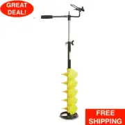E-Drill Nylon Ice Fishing Hand Auger Kit With Blade Cover And 14" Extension