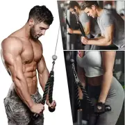 Pull Down Rope Single Handle Triceps Biceps Workout Attachment for Cable Machine
