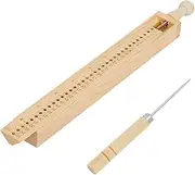 BENECREAT Wood Bookbinding Punching Tool, Hand Account Binding Kit Bookbinding Supplies for DIY Crafts, Notebook, Journals, Planners