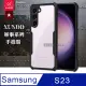 XUNDD訊迪 軍事防摔 三星 Samsung Galaxy S23 鏡頭全包覆 清透保護殼 手機殼(夜幕黑)