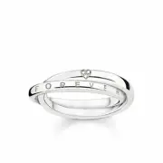 Thomas Sabo Together Forever Heart Ring With Diamond