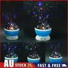 Rotating Projector Starry Night Lamp Projection LED Lights Xmas Gift(Blue) AU