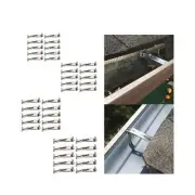 10Pcs Gutter Hangers Bracket Clips for Fixing Sagging Rain Gutters Accessory
