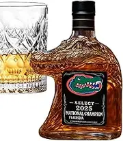 Whiskey Bottle, Crocodile Beer Bottle, Creative Glass Container, Liquor Decanter, Sturdy Versatile Bottles for Cocktail Water Soda Vinegar Oil Wine Bar Beverages