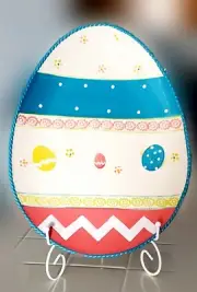 Temptations by Tara Old World Easter Egg Plate 15".