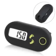 LCD Display Silent Pedometer Portable Step Counter for Fitness Motivation