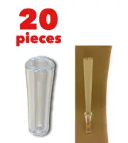glass cone holder tip FIT for RAW ZIG ZAG elements anysize pre rolled cone(20 pk