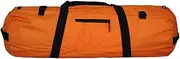[Generic] Extra Large Duffle Bags | Waterproof Foldable Travel Tent Bag | Portable Zippered Tent Storage Bag with Double Handle Design for Outdoor Gear, Camping, and Travel Needs, Orange, L, Unisex