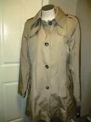 DKNY Water Repellent Trench Jacket Camel Size M - NWT MISSING BELT