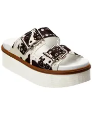 TODs Logo Haircalf Platform Sandal