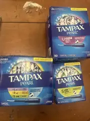 Tampax Pearl Tampons Super Absorbency-47 + 32 + 18 Ct