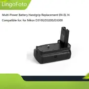 Multi-Power Battery Handgrip Replacement EN-EL14 for Nikon D3100/D3200/D3300
