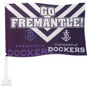 AFL FREMANTLE DOCKERS CAR FLAG - 45 x 30 cm