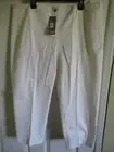 SZ XL Eileen Fisher WHITE Organic Cotton Stretch Twill Slim Capri Pant NWT