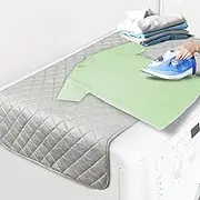 Sukh 1Pcs Magnetic Ironing Mat Blanket - Foldable Ironing Mat Portable Board for Clothes Heat Resistant Portable Double Sided Use Travel Office Student Dormitory