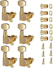 Guitar Locking Tuners, 6-Piece Inline Sealed Tuning Pegs, Machine Heads Replacement Set