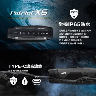 PATRIOT 愛國者 X6 Wi-Fi 雙鏡頭機車行車記錄器 SONY感光元件 4K高畫質 贈128G 記憶