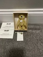 STEIFF Jointed MOHAIR Mini Golden BEAR White Tag 2016 Club Mint Boxed Coa Look!