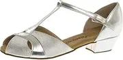 [Diamant] Girls Dance Shoes 031-030-045 - Size: EU 34 Silver