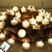 Topstone LED Candles with Remote and Timer,400+ Hours Battery Life,Realistic