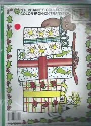 Stephanie's Collection Color Iron-On Transfer Bear Presents SMC-9711