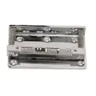 Metal Mandolin Bridge 8 String Saddle Bridge Plate Replacement Musical Instr BBY
