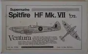 Ventura Models V0204 1/72 Supermarine Spitfire HF.VII