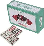 GARIOUANS Portable Mini Mahjong Set Compact Travel Mahjong Game for Dorm Rooms Camping and Outdoor Fun for Family and Friends Gatherings