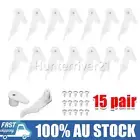 15 Pairs 3mm Ceiling Lampshade Clips Light Shade Fixed Buckles White
