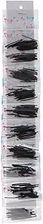 [SNSHUN] OP 250Pcs Clear Plastic Sticks Hypoallergenic Studs Pins Bars Ear Piercing Retainer T125 (Color : Black)