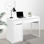2 Drawer Contemporary Computer Desk Home Office Workstation Study Table White