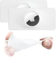 TagVault (2 Pack) - The Thinnest AirTag Wallet Holder Card Insert | Flexible, Stays Hidden, Patent Pending | Elevation Lab (AirTag White)