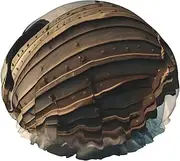 Old Viking Boat Print Various Activities Shower Cap Reusable Soft And Lightweight Bath Hair Cap Long Hair