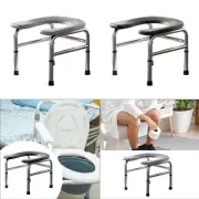 Seniors Toilet Seat Heavy Duty Commodes Chair for Adults Seniors Elderly