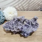 546g Natural Grape Agate Cluster Botryoidal Purple Chalcedony Crystal Gifts Deco