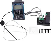 Parliky 1PC Lc Pickup with Mic Professional Piezo Preamp Microphone for Guitar Essential Musical Supply for Accurate Tuning Noisy Environments Durable with Volume Control Knobs