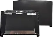 Glossy for Acer Nitro 5 AN515-42 AN515-41 AN515-51 AN515-52 AN515-53 N17C1 Lid TOP case Laptop LCD Back Cover/LCD Bezel/Hinges(A Black Glossy)