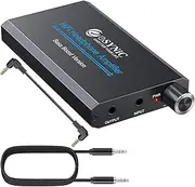 eSynic Professional Headphone Amplifier with Bass Amplification 16~300 ohm Portable Headphone Amplifier Rechargeable 3.5 mm Headphone Amplifier Headphone Amplifier for MP3 MP4 Phones Compute
