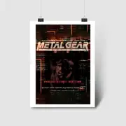 MGS Snake Press Start Poster | Classic Metal Tactical Game High Quality Prints