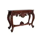 Solid Mahogany Wood Hand Carved Large Hall / Console Table Antique Style