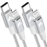 USB C to Lightning Cable 1M 2Pack [Mfi Certified] Iphone Charger Cable Power Del