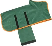 Parliky Dog Bath Towel Cat Bathrobe Hooded Made of Polyester Quick Dry Pet Bathrobe for Warmth Comfort