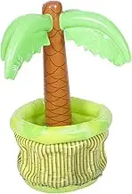 Inflatable Coconut Tree Ice Bucket Cooler for Summer Parties Lightweight Beverage Container for Beach Events Durable PVC Material