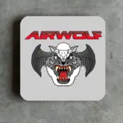 Airwolf Attack Helicopter Retro 80s TV Show Drinks Coaster