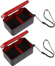 Mipcase 2pcs Fishing Red Worm Box Fishing Bait Kit Bait Storage Cases Fish Container Portable Tackle Boxes Insulated Worm Bin Orange Plastic