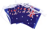 TOKIDNY Reusable Australian Flag Bunting 8-Piece Australian Flags String